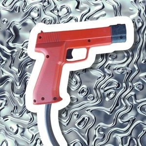 Happ Red Arcade Light Gun with Recoil Clacker